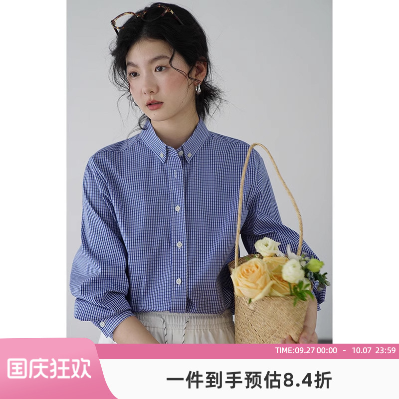 嘉茱莉宽松复古春季衬衫