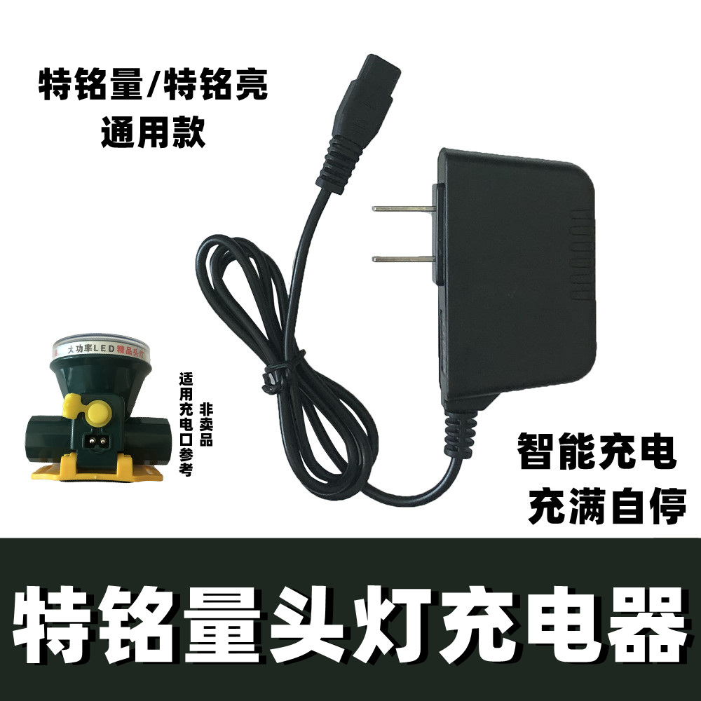通用特铭量头灯充电器线圆孔双孔