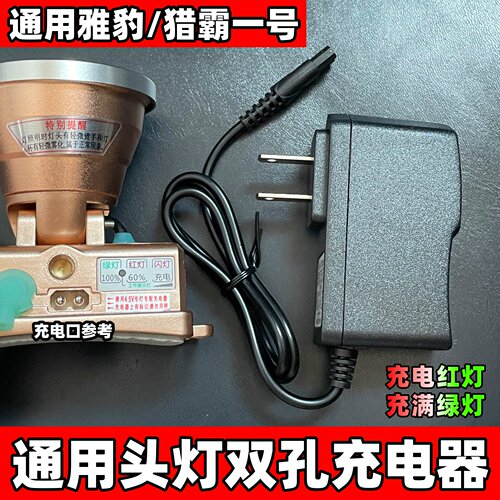 通用猎霸一号雅豹头灯双孔充电器YA950 780 X7 X8 X9华为口USB线