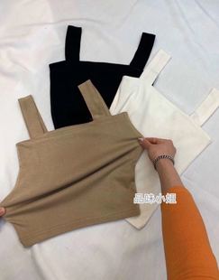 folder弹性纯色修身 韩国东大门 棉质背心 女装 品味小妞2020春季