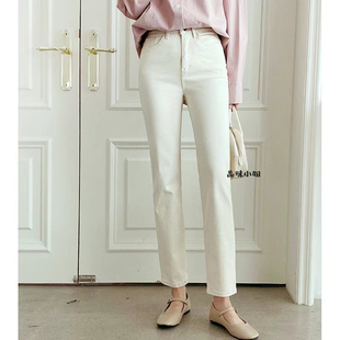 2024年秋冬新款韩国东大门直邮 vanilla j弹性束腰修身牛仔裤