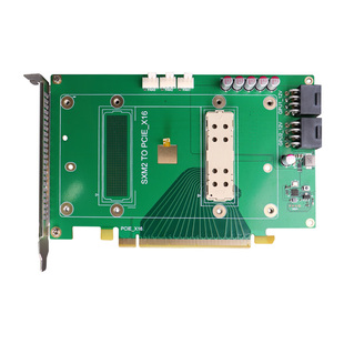 速桥SXM2转PCI X16转接板 英伟达P100 V100模组显卡温控扩展卡