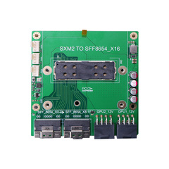 速桥英伟达SXM2转8654转接卡 适配P100 V100模组显卡带温控扩展卡