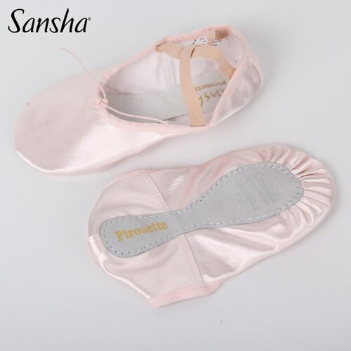 Sansha成人芭蕾练功鞋缎面软鞋