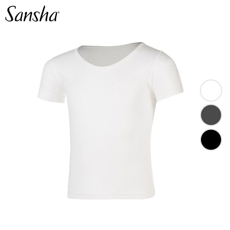 正品法国Sansha三沙儿童舞蹈服男女练功短袖形体服芭蕾基训T恤衫,运动/瑜伽/健身/球迷用品,芭蕾舞服,淘宝优惠券,粉丝福利购,淘宝优惠卷