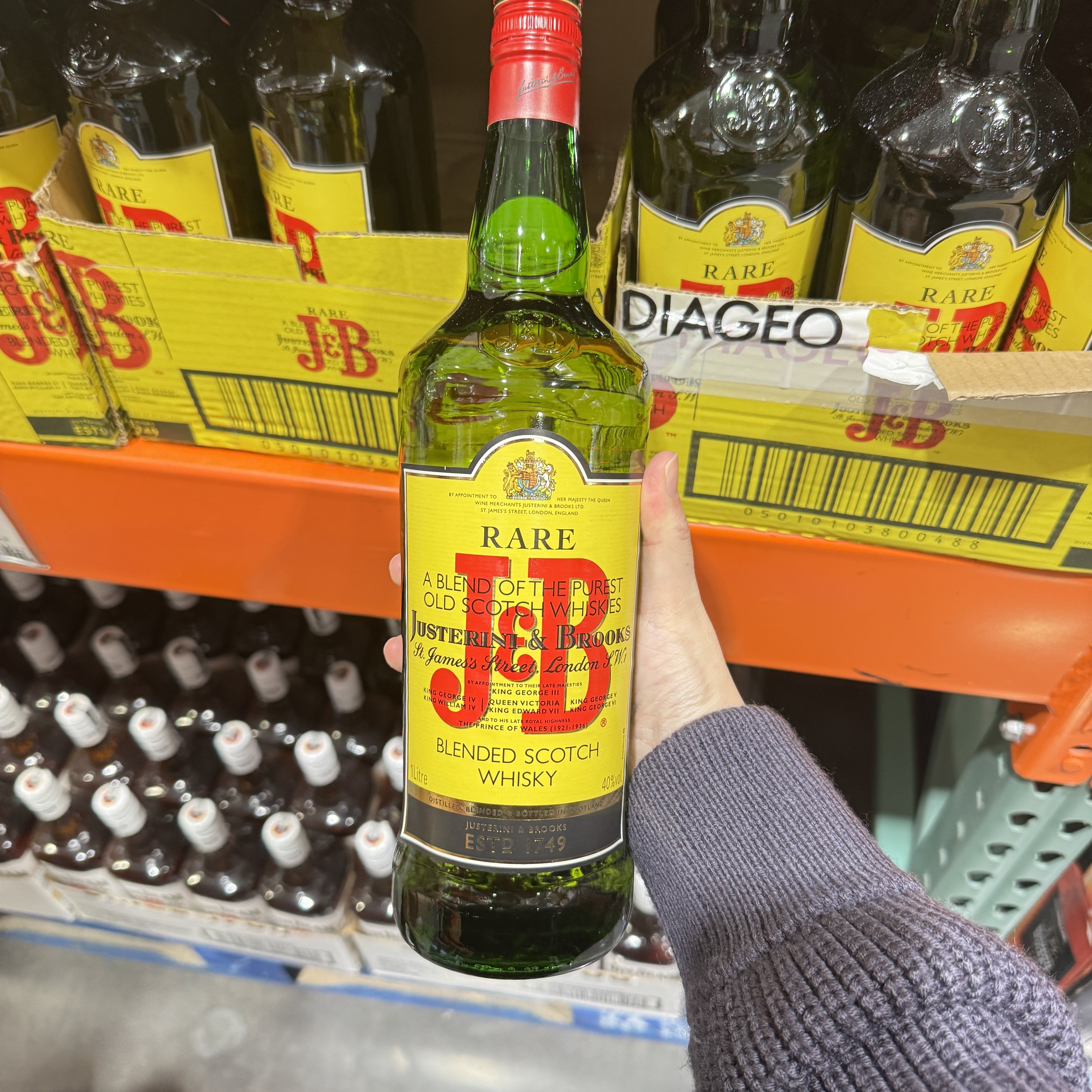 珍宝特选 调配苏格兰威士忌1L 上海开市客costco代购