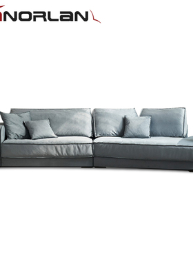 布艺沙发baxter异形沙发简约现代客厅意式极简斜磨砂布达佩斯羽绒