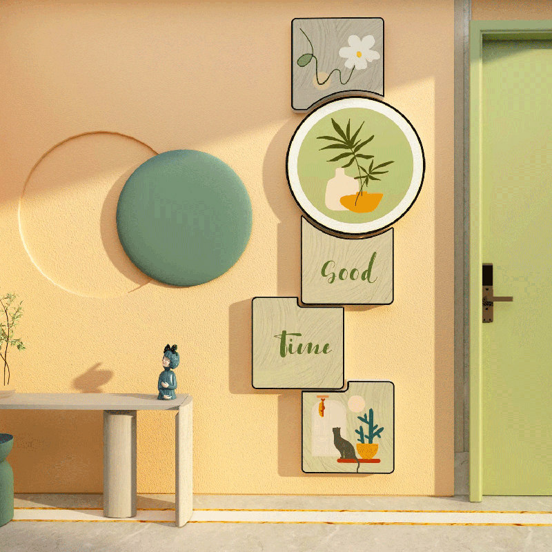 进门墙面装饰挂件新年氛围客厅布置创意电视机背景自粘3d立体贴纸