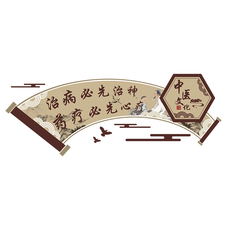 中医美容院墙贴装饰Sinfly/馨翔