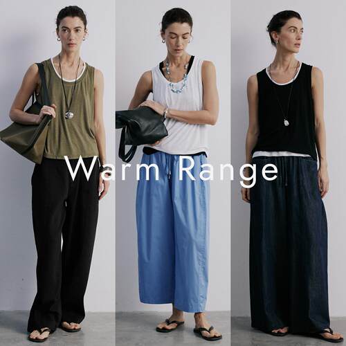 WarmRange人棉竹节三色背心