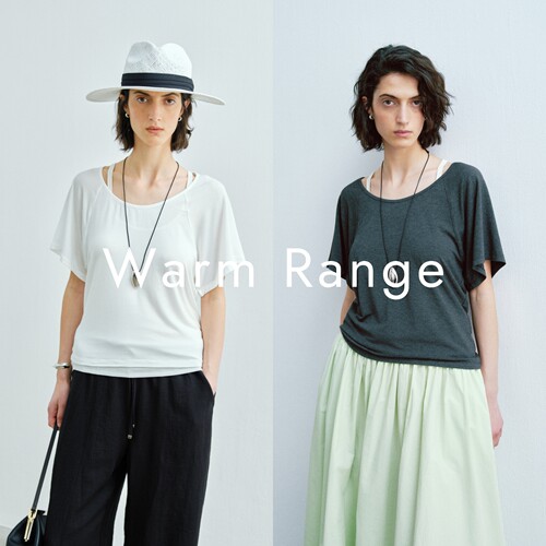 Warm Range 松弛感宽松蝙蝠袖天丝T恤女夏季日常休闲弹力圆领短袖
