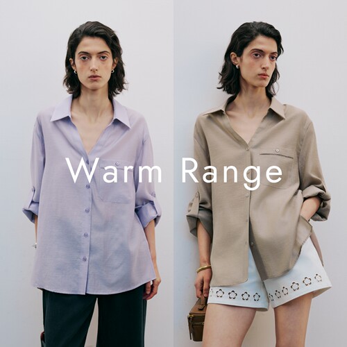 Warm Range 空气感天丝亚麻醋酸通勤防晒衬衫