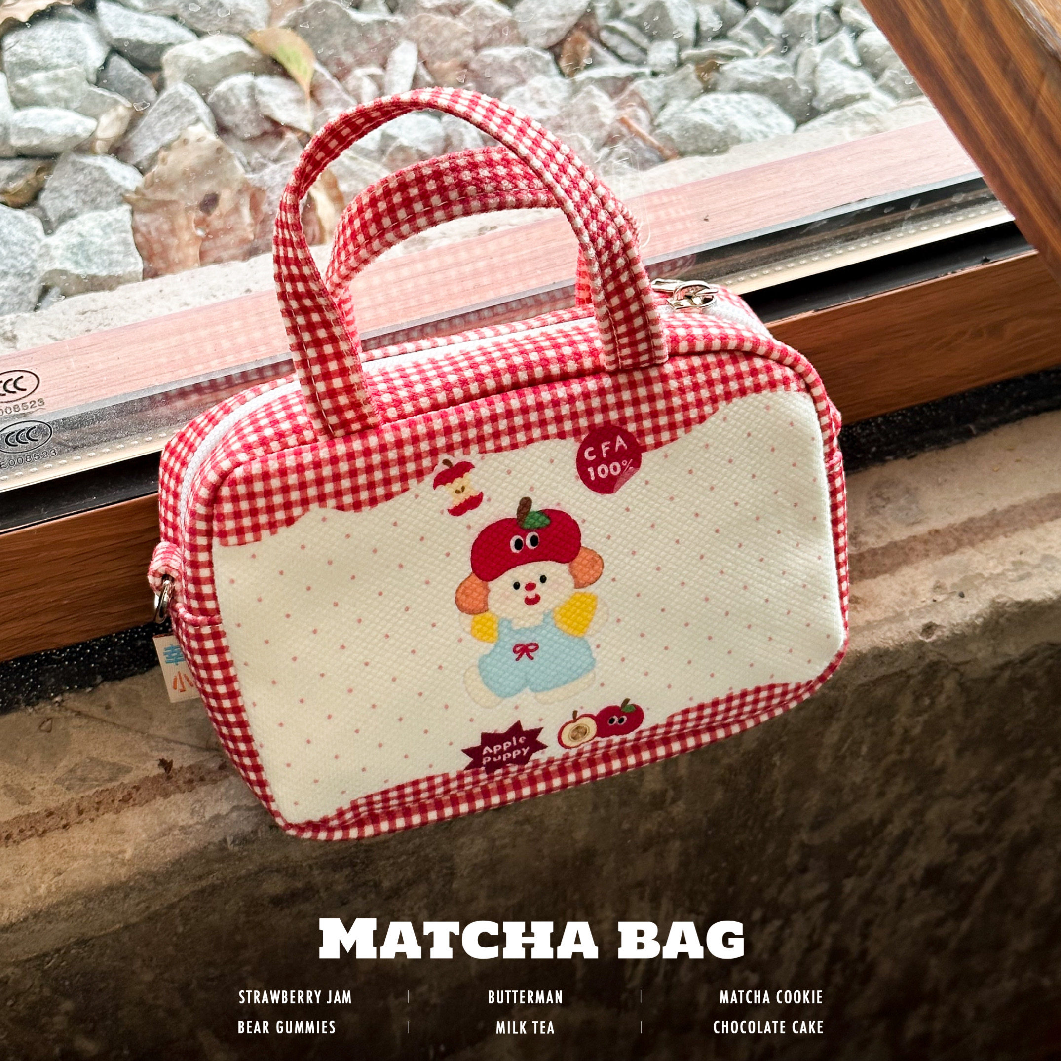 红格子PUPPY 可爱卡通手机包女夏天2026新款手拎单肩斜挎小包便携