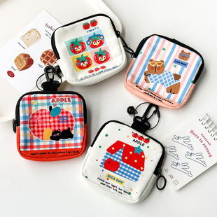 挂饰钥匙包女2025新款卡通可爱零钱包便携式耳机包口红收纳包挂件