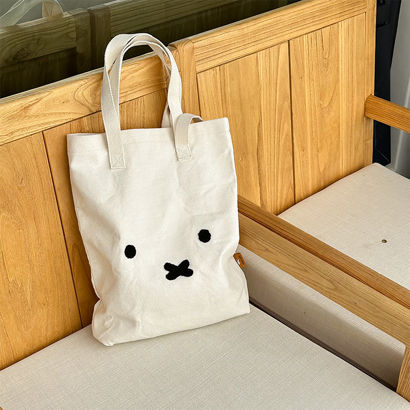 更新新版 外贸单米菲兔单肩包帆布包女学生韩版手提袋大容量布包
