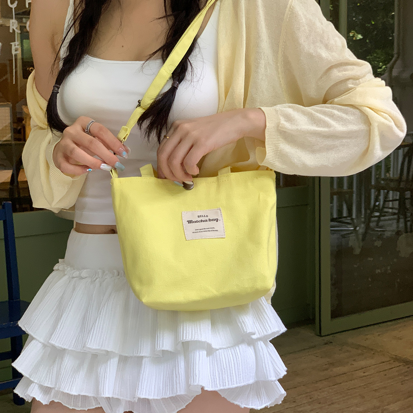 韩系ins小众设计感单肩手提包