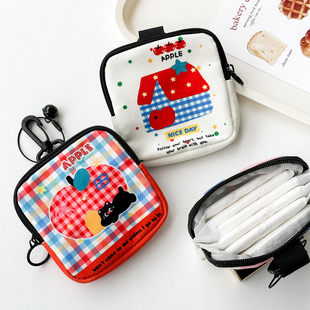 卫生巾收纳包女可爱月事包便携学生用装放姨妈巾小包收纳袋挂件包