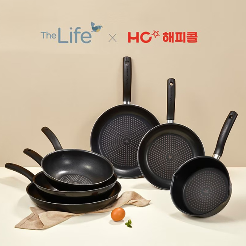 韩国原装进口正品happycall不粘锅炒锅平底煎锅奶锅汤锅料理锅
