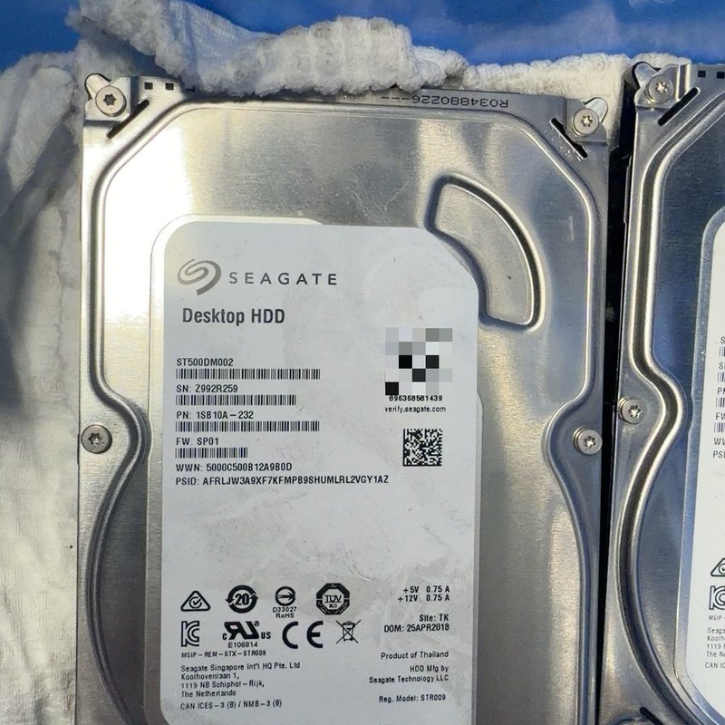 议价希捷500G硬盘。