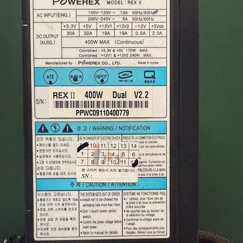 议价工控机设备电源POWEREX REX II PFC450
