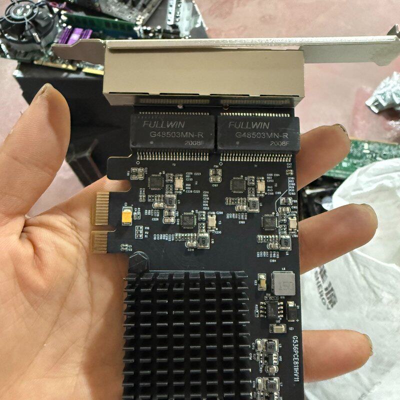议价乐扩 4口千兆网卡 PCI-E X1 四个RJ45网口 瑞昱