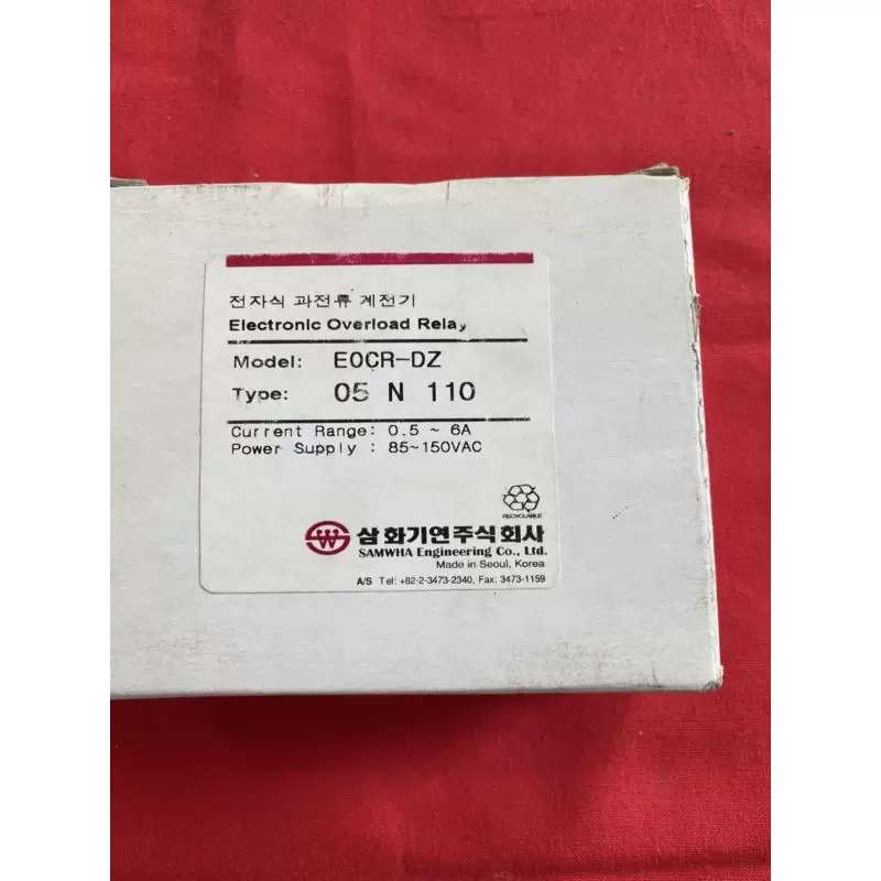 议价韩国三和电机保护器EOCR-DZ 05N110电子式过电流继电器漏保