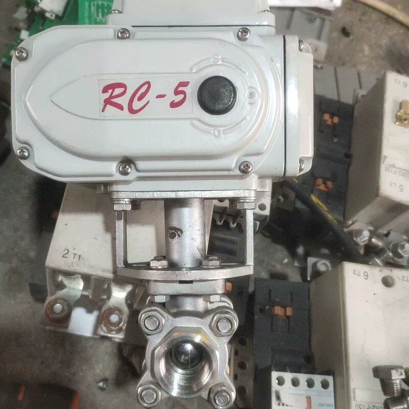 议价阀门电动执行器扭矩50n.m电压220v3/4白钢球阀.