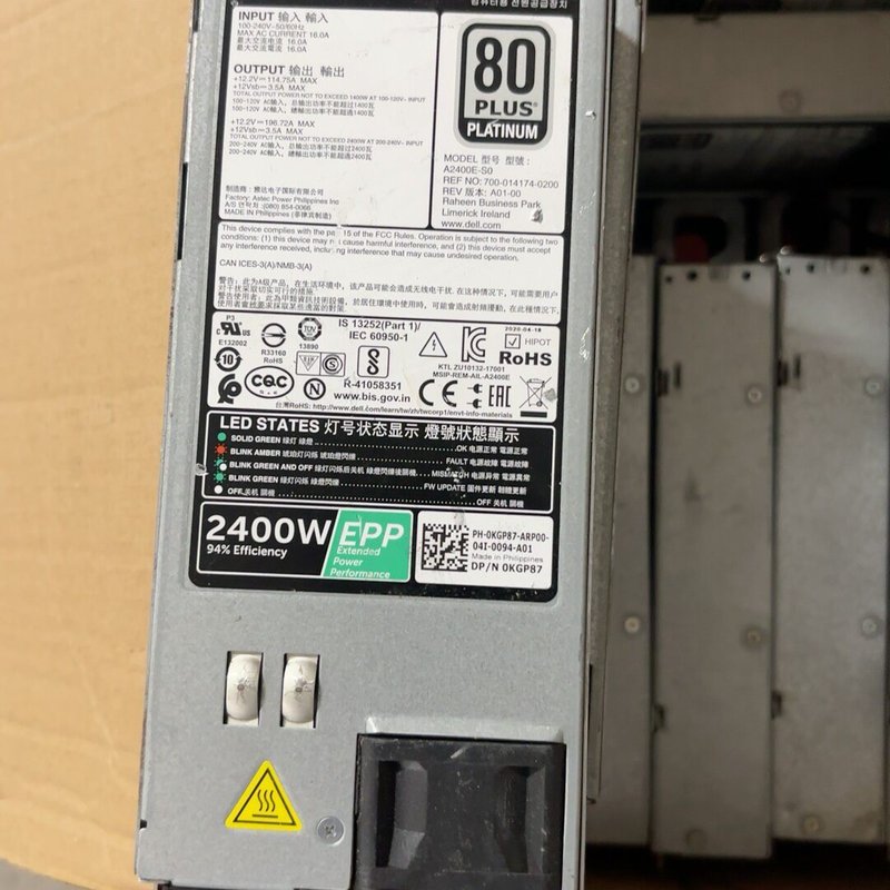 议价DELL 2400W服务器电源D2400E-S2 DPS-2