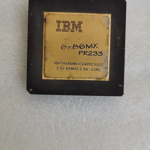 议价一块IBM 6x86MX PR233 CPU，型号IBM2