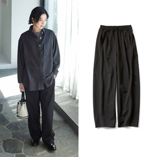 外贸日单女裤 阔腿裤 加绒保暖休闲宽松显瘦曲线立体有大码 新款 冬季
