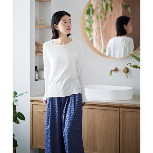 春秋透气假两件长袖女T恤大码