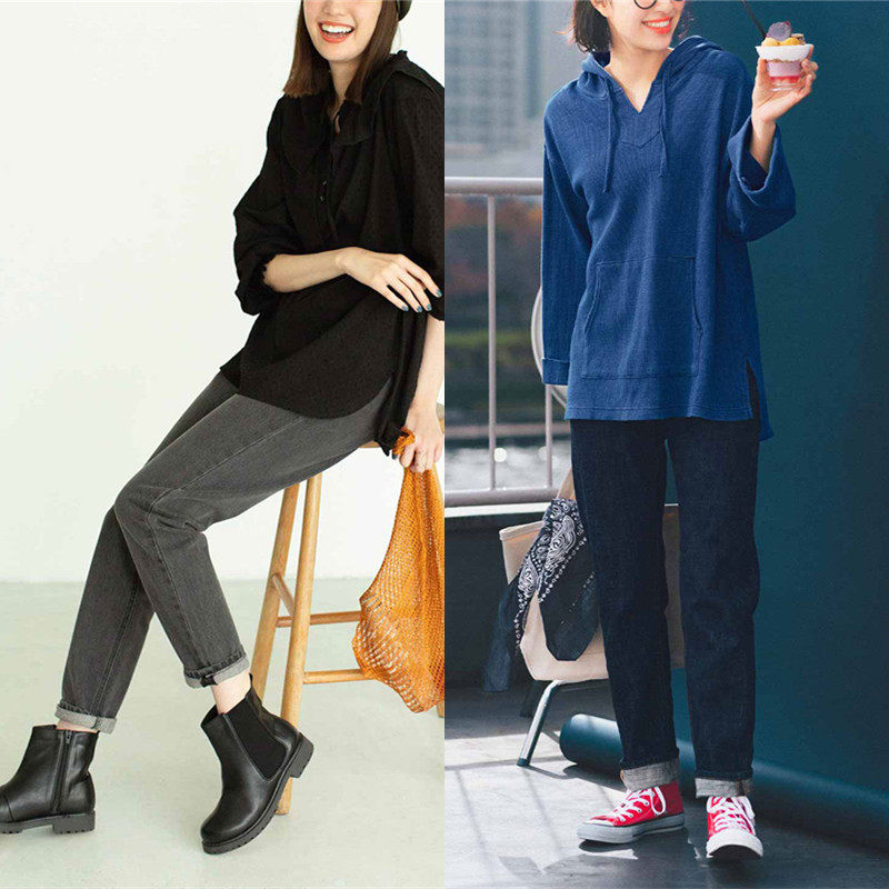 牛仔裤女新款四季百搭纯棉收臀修腿型有大码外贸出口萝卜裤,女装/女士精品,牛仔裤,淘宝优惠券,粉丝福利购,淘宝优惠卷