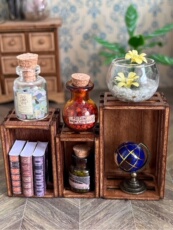 bjd场景道具娃屋 微缩迷你小木框收纳箱盲盒doll house娃娃屋场景摆件仿真bjd小布