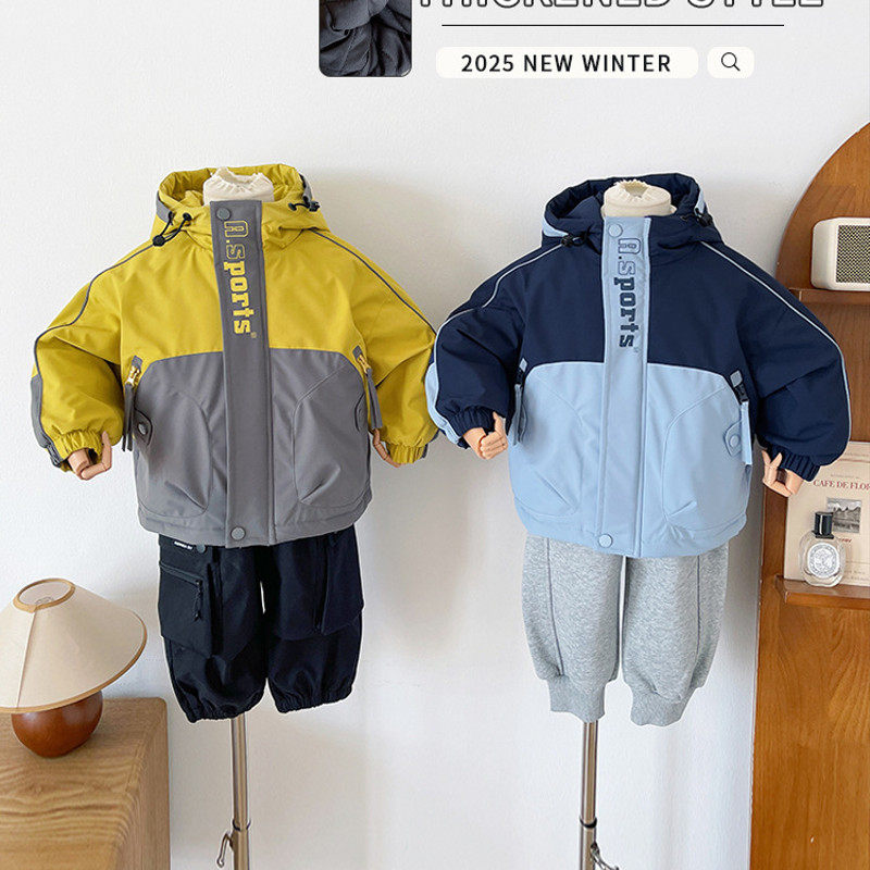 儿童2025冬季新款户外运动连帽冲锋衣外套男女童洋气棉服,童装/婴儿装/亲子装,儿童冲锋衣,淘宝优惠券,粉丝福利购,淘宝优惠卷