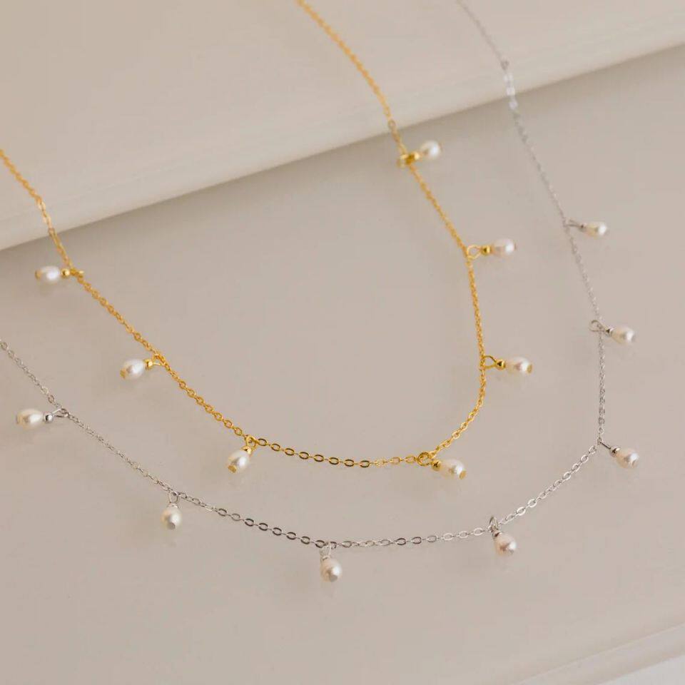 珍珠项链女高级感百搭锁骨链珍珠项链Pearl Necklace