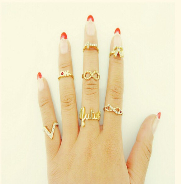 Diamond fashion finger ring set Party jewelry rings Girl Ringin the Accessories/Fashion Jewelry, Ring/Ring  category - from Buy2taobao.com to provide professional Taobao agent buy service