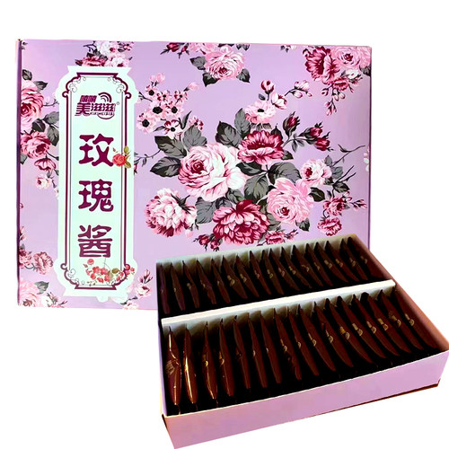 美滋滋玫瑰酱小袋装和家用瓶装八宝茶伴侣