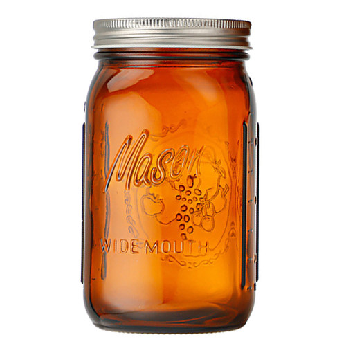 mason jar 美式斗草茶色避光棕色梅森罐咖啡豆保湿密封梅森罐