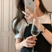 亮点都在袖 子上 小白TEE bigyu 春夏百搭打底泡泡袖 上衣白色T恤女