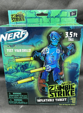 孩之宝NERF热火充气枪靶子僵尸Zombie软弹玩具枪儿童热火发射器