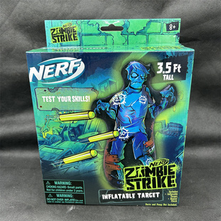 孩之宝NERF热火充气枪靶子僵尸Zombie软弹玩具枪儿童热火发射器