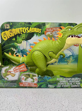全新MATTEL GIGANTOSAURUS巨兽龙发声仿真恐龙手办模型
