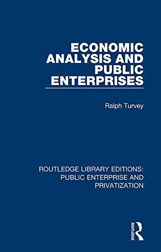 预售 按需印刷 Economic Analysis and Public Enterprises