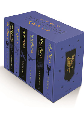 现货 哈利波特1-7册 拉文克劳学院 盒装平装版 英文原版 Harry Potter Ravenclaw House Paperback套装 JK 罗琳 周边小说