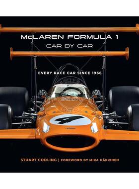 F1 方程式赛车 迈凯伦车队 赛车介绍 英文原版 艺术画册 McLaren Formula 1 Car by Car: Every Race Car Since 1966