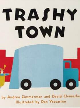 预售 英文原版 Trashy Town 垃圾镇 纸板书 亲子互动 儿童启蒙阅读 图画故事韵文绘本