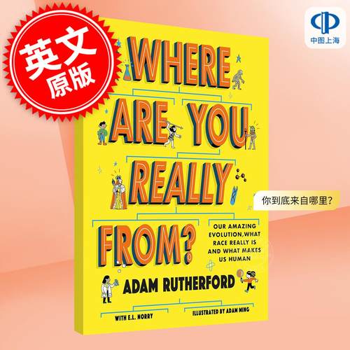现货 你到底来自哪里？我们惊人的进化、种族的真谛以及人类的构成 英文原版 Where Are You Really From?