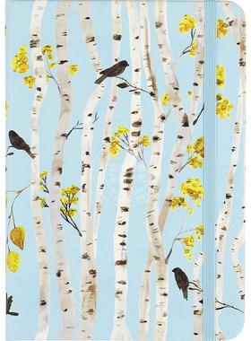 白桦树林 笔记本 日记本 文创周边 Peter Pauper Press 无酸纸 英文原版 Birch Woods Journal