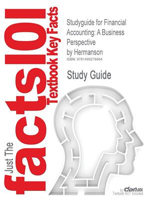【预售 按需印刷】 Studyguide for Financial Accounting