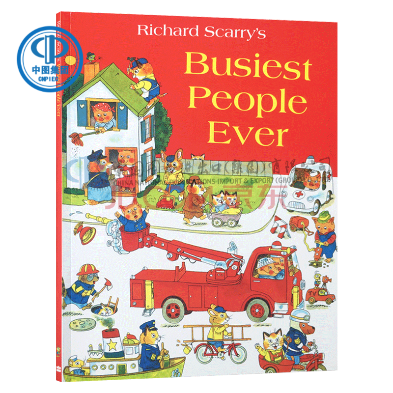 现货 英文原版斯凯瑞词汇童书 busiest people ever 忙碌的人 启蒙早
